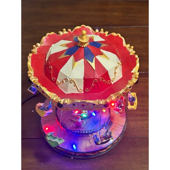 Vintage Home Accents Canterbury Lane Flying Sleigh Ride Christmas Village Piece - Picture 4 of 11